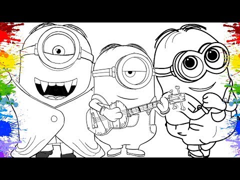 Colorindo Minions 3 banana Pintar Despicable Me diversão Jogo