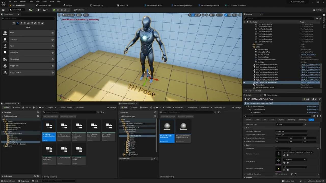 #12.5 Held Object Editor - Lets Pose the Manny - UE5 Manny Integration ...