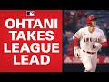 Shohei Ohtani CRUSHES a high pitch to take league lead in homers!