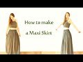 Diy maxi skirt  beginner friendly