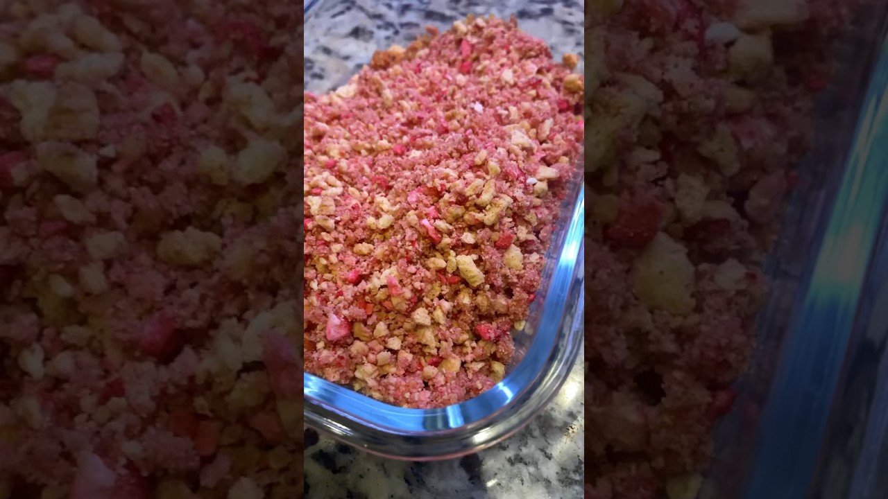 Strawberry Shortcake Crumble #recipe #strawberryshortcake #strawberry #nobake #nobakerecipe