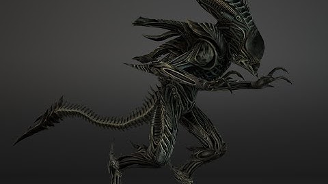 AlienXeno Game Ready with 34 Animation