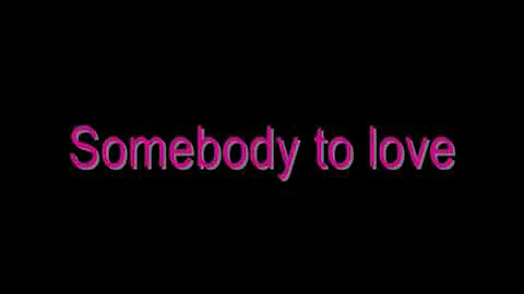 Glee-Somebody to love with Lyrics