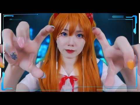 【ASMR】エヴァ アスカ 高速カメラレンズタッピング&スクラッチング🔥