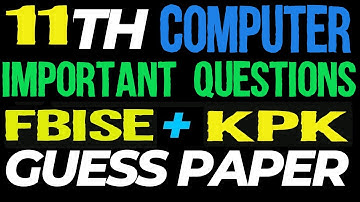 Class 11 Computer Science Guess Paper | 1st Year Computer Important Guess Paper Questions #educacity