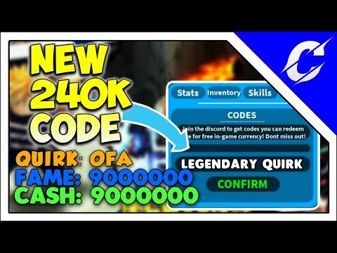 New 240k Code One For All Overhaul Boku No Roblox Remastered Youtube - boku no roblox remastered codes 240k