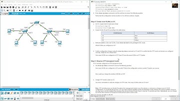 5.2.1 Packet Tracer - Configure VTP and DTP