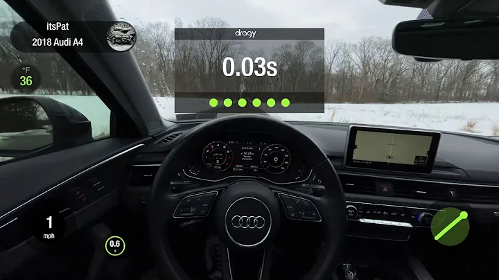 2018 Audi A4 B9 JB4 0-60 run with the dragy and launch control