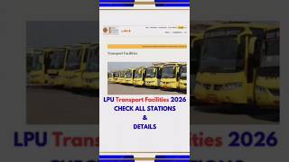 Lpu university transportation facilities #gyanhigyan #lpu #lpunest2026 #shorts #trending