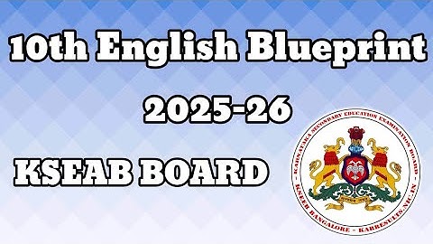 10th English blueprint 2025-26. Sslc English blueprint 2026. @learneasilyhub 