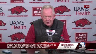 VIDEO: Bobby Petrino, Sam Pittman full press conference