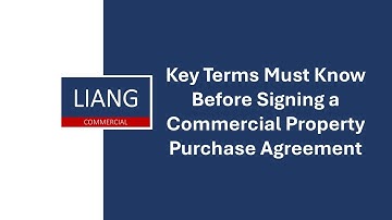 Key Terms Must Know Before Signing a Commercial Property Purchase Agreement