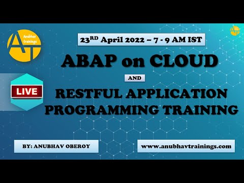 RAP - Restful Application Programming for S/4HANA and BTP | ABAP on Cloud | Live demo 23rd April 022