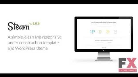 Preview Steam Responsive Coming Soon Page Template Specialty