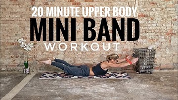 20 Minute Challenging Upper Body Mini Band Workout | Delts