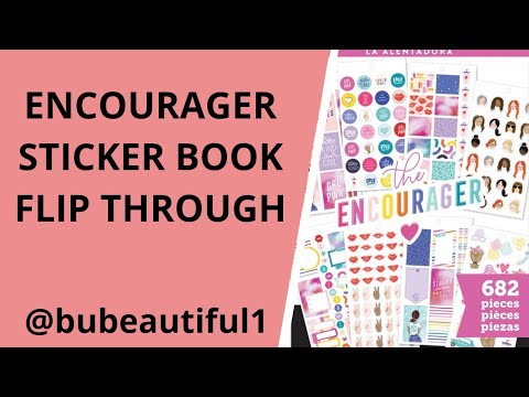 FLIP THROUGH || HAPPY PLANNER || ENCOURAGER STICKER BOOK || PLANNER ...