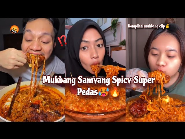 Mukbang| Nyobain Makan Samyang Superr Pedass request dari Netizen🤬⁉️🥵🔥 | #samyang 