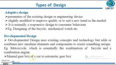 ME401 Design of Machine Elements - I , Module I - 3Types of design,  LMCST, Trivandrum, Kerala.