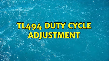 TL494 duty cycle adjustment