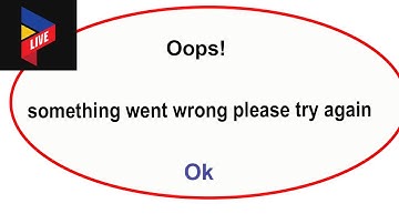 Fix Pilipinas Live  App Oops Something Went Wrong Error | Fix Pilipinas Live   went wrong error
