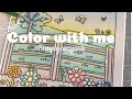 Color with me | (ASMR) 🦋💐 'Landscapes' Using Colored Pencils