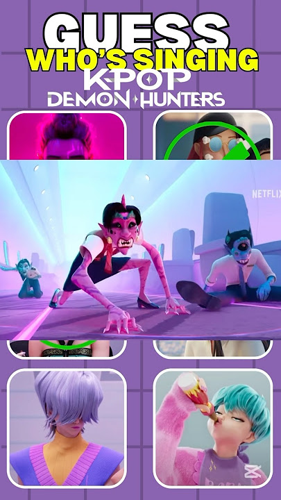 Guess who is singing ? K-pop demon hunters ✅❌