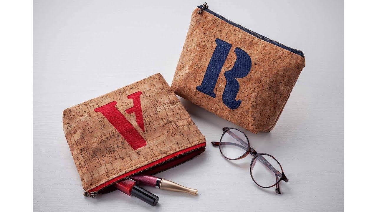 Canvas Project : Initialed Cork Pouch