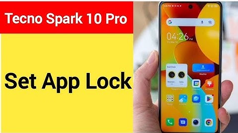how to set App lock, Tecno Spark 10 pro me Applock kaise set kare