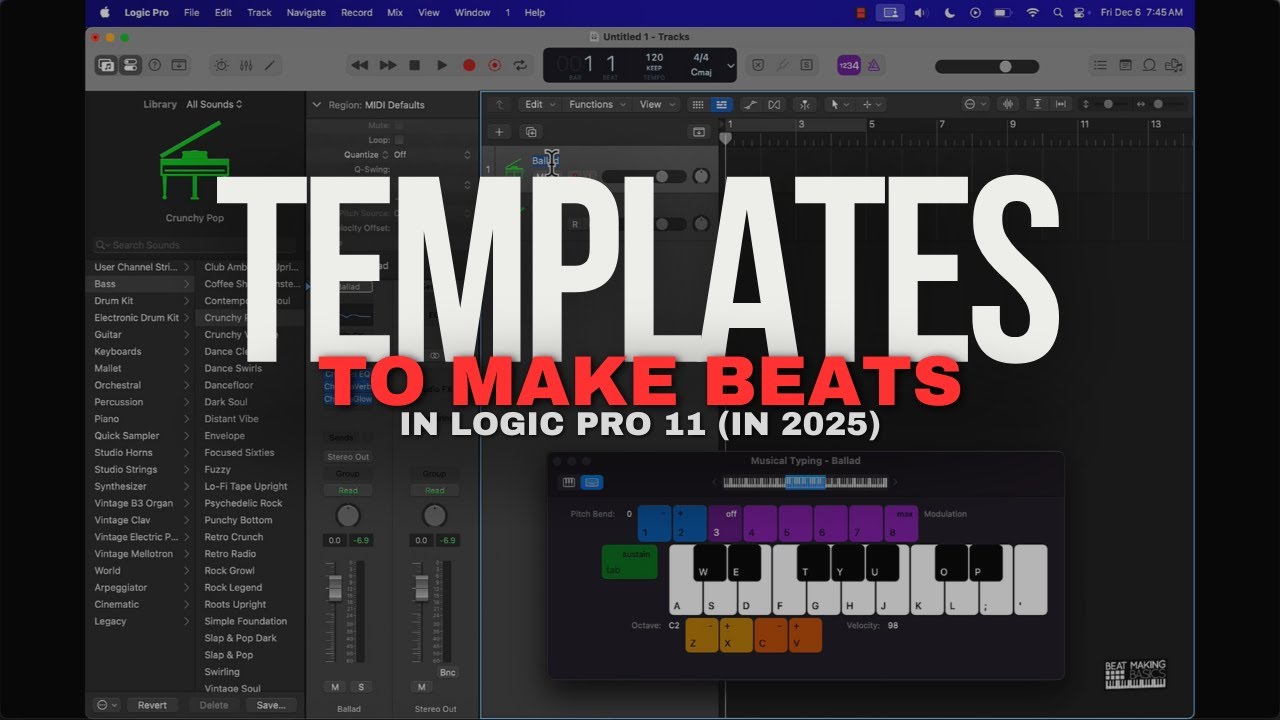 Why & How To Use Templates To Make Beats In Logic Pro in 2025 - YouTube