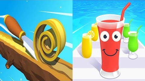 ✅spiral roll  🆚 juice run FQ4U5- Gameplay iOS,Android mobile max level