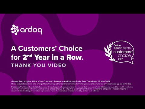 Ardoq Named a May 2021 Gartner Peer Insights Customers’ Choice for Enterprise Architecture Tools