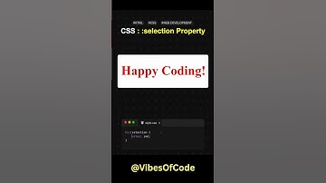 🎨 Master the CSS ::selection Trick | Web Dev Tip 💡