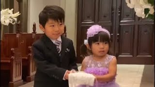 【2022年】4歳♡2歳　リングボーイ&リングガールデビュー