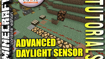 MINECRAFT - PS3 - ADVANCED DAYLIGHT SENSOR - HOW TO - TUTORIAL ( PS4 / XBOX /PC )  UPDATE