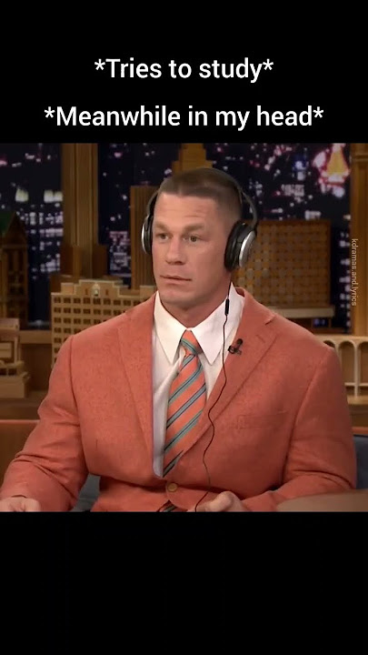 John Cena headphones meme #viral #youtubeshorts #johncena #tiktok #fyp #cupid #memes #jimmyfallon