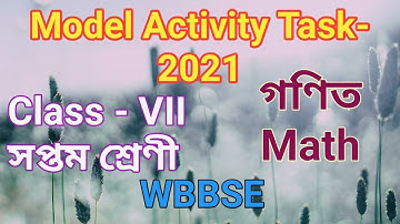New Model Activity Task 2021 // Model Activity Task Class 7 // Math