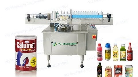 Automatic  paper glue labeling machine manufacturers for round tin cans label applicators