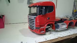 PINTURA DA #scania FINALIZADA falta poucis detalhes