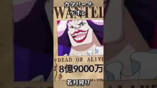 ワンピース 黒ひげ海賊団 懸賞金予想 #shorts #onepiece