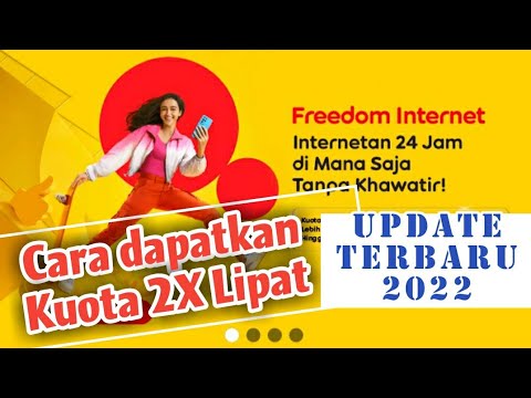 Terbaru 2022, Cara Dapatkan Kuota 2X Lipat Freedom Internet