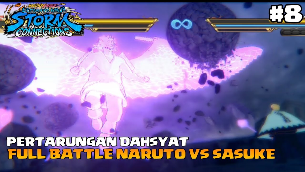 PERTARUNGAN SANGAT EPIC NARUTO VS SASUKE DENGAN KEKUATAN PENUH! FULL