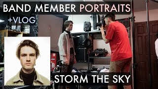 Band Member Portraits Strobist Style STORM THE SKY + Vlog