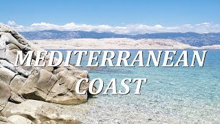 Mediterranean Coastline Drive From Village Plomin To The Pearl Beach Of Island Pag