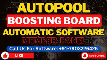 new autopool software || With boosting board - Member Panel || unique feature by zordontech