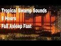 8 HOUR SLEEP VIDEO | TROPICAL SWAMP SOUNDS &quot;FROGS&quot; | FALL ASLEEP AND STAY ASLEEP