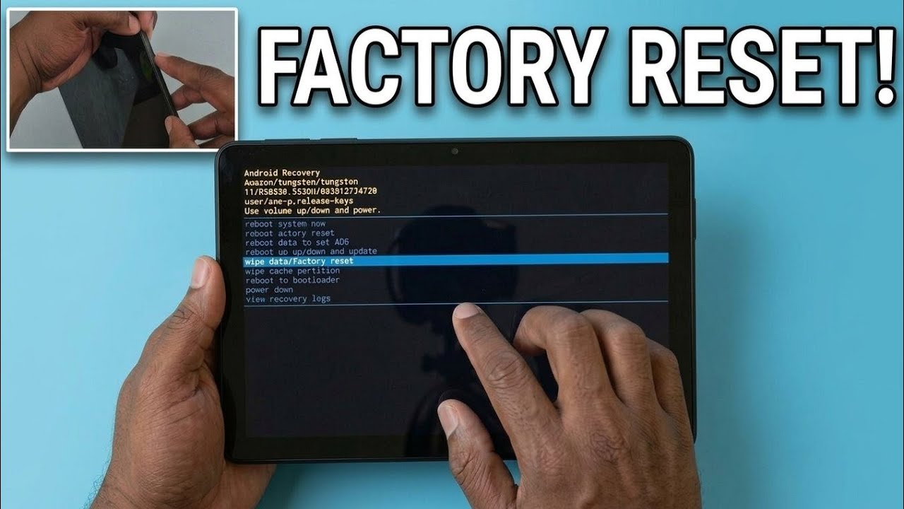 How to factory reset Amazon Fire tablet - YouTube