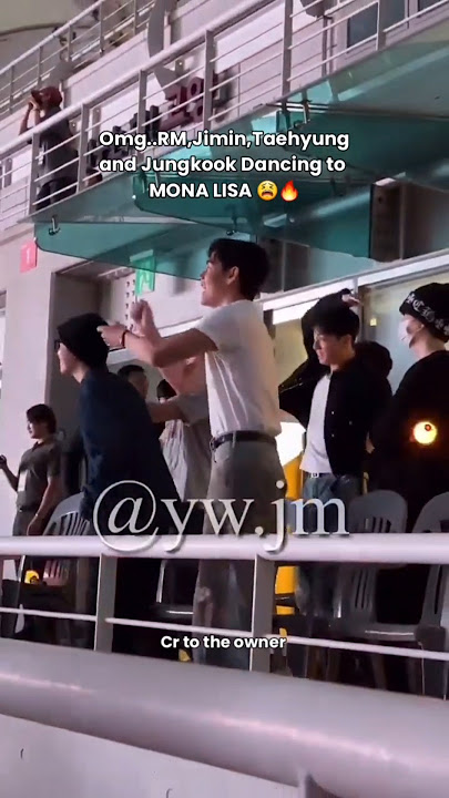 RM,JIMIN,TAEHYUNG & JUNGKOOK DANCING TO MONA LISA π₯π«#bts bts at jhope concert today