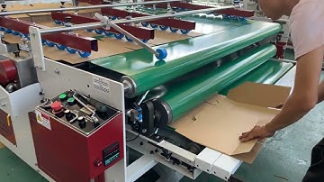 JWY Semi automatic Folder Gluer For Corrugated Box