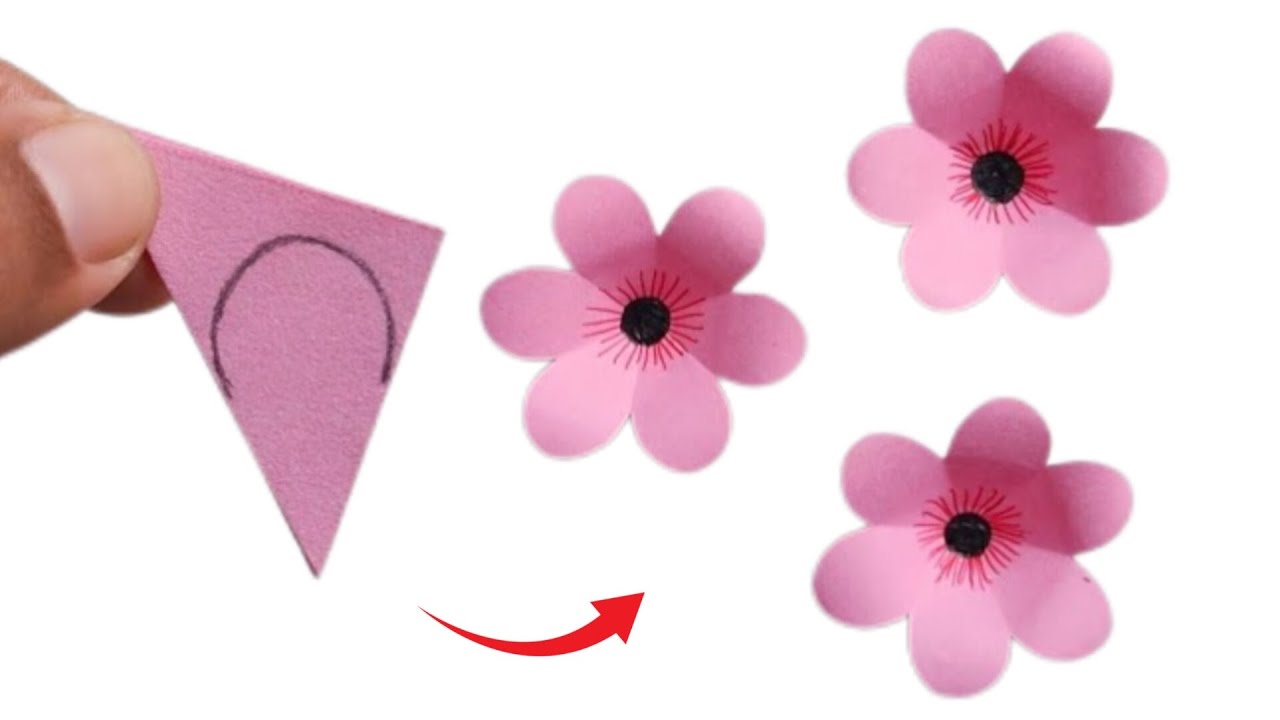 How to Make blossom Paper Flowers | Easy Flower making with paper| Paper Flower Making Step By Step