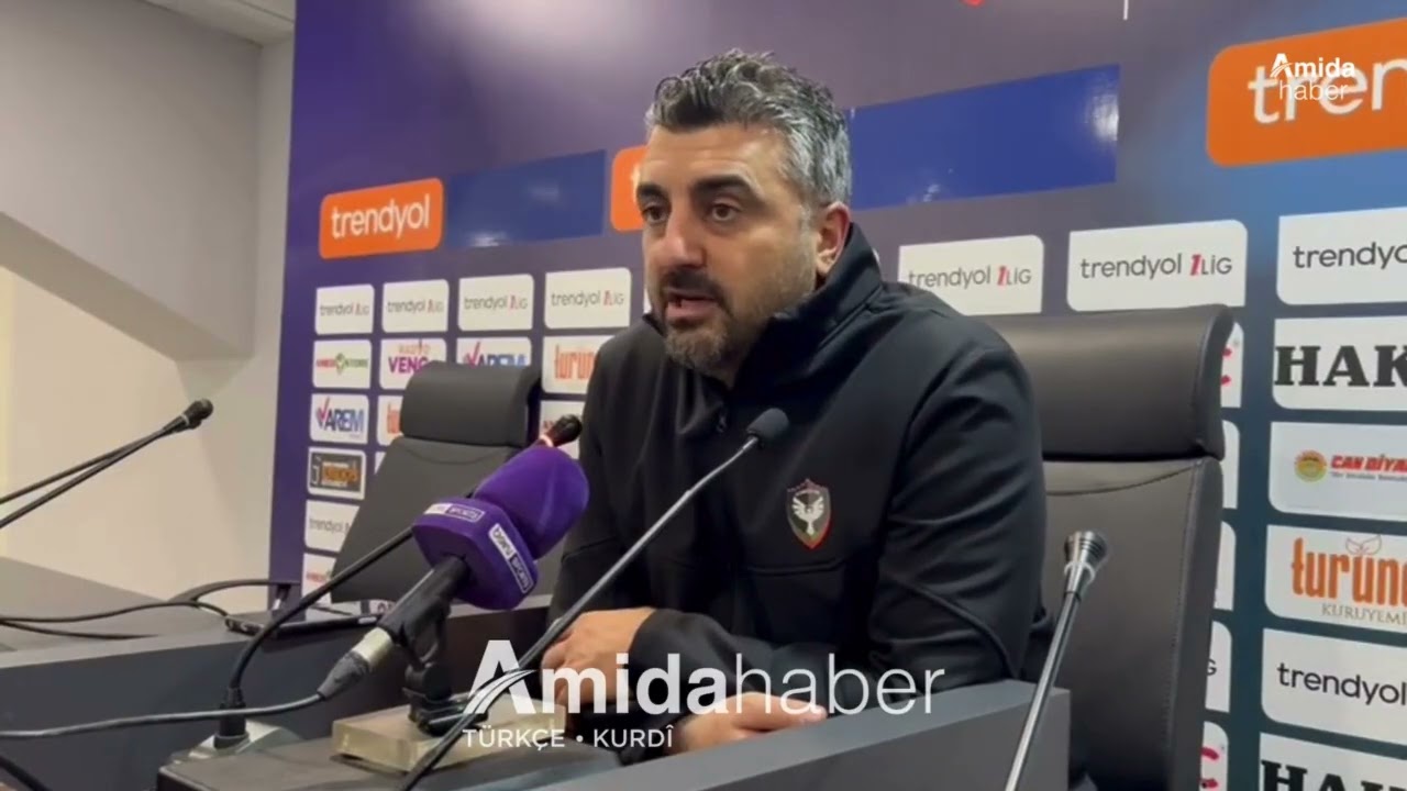 Amedspor Teknik direktöründen maç sonu değerlendirmesi